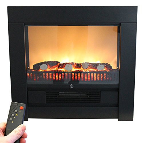 Elektrischer Kamin Heizlüfter Kaminofen Heizung Elektrokamin Flammeneffekt 2000W