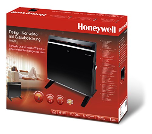 Stand-Wandger/ät 1800 W Honeywell BE Design-Konvektor Heizer mit Glasabdeckung HCE890