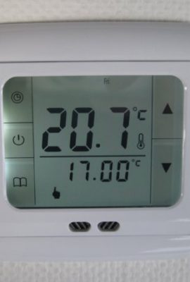 SM-PC®, Raumthermostat Thermostat programmierbar Touchscreen #832 Digital weisse Hintergrundbeleuchtung